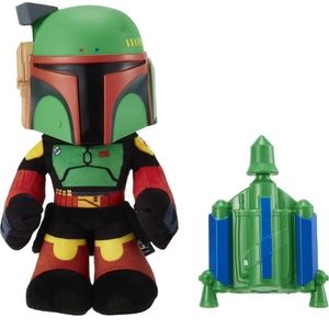 Star Wars NIP Boba Fett 12in Rocket Launching Soft Figure Plush Toy